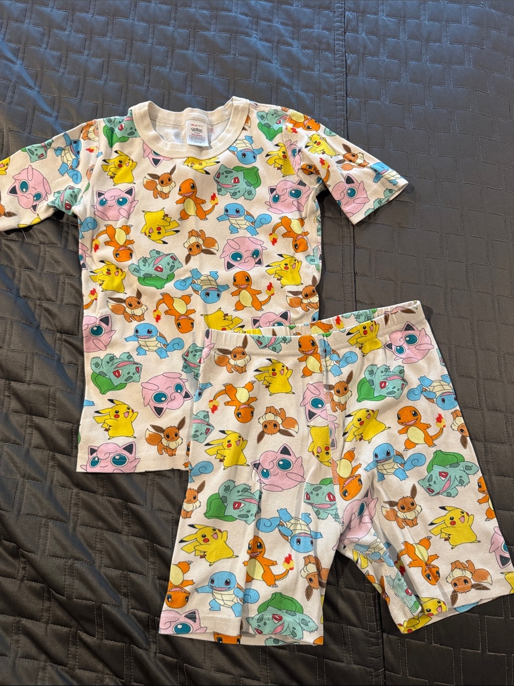 Hanna Andersson White Multi Pokémon Short Sleeve Pajama Set